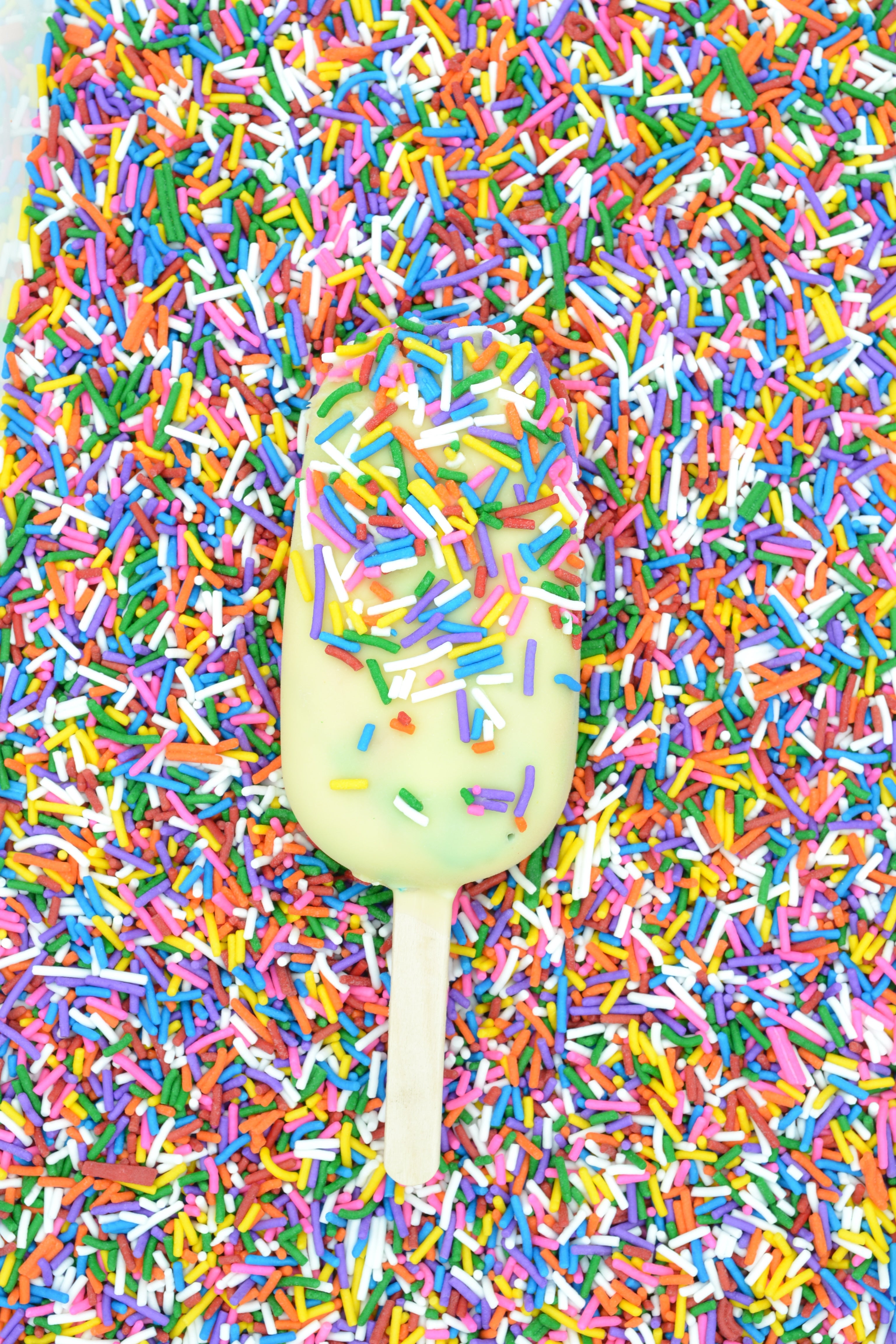 Birthday Cake Gelato Popsicle